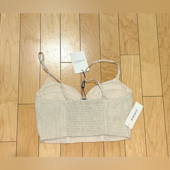 Bardot corset top and skirt. Color: pebble - Picture 3 of 7